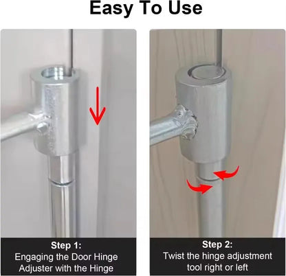 Doppelseitiges Scharnier-Einstellwerkzeug Reparaturschlüssel für Türen Schränke Möbel Haushalt mit Rundbolzen langlebige praktische Handwerkzeuge ideal für Zuhause Werkstatt zeitsparend multifunktional und robust