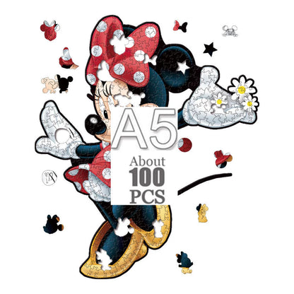 Cartoon animal wooden puzzle Film elements figure Popular classics wood jigsaws for adult kids Educational toy.