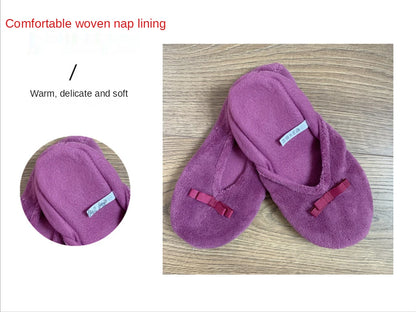 Home Slipper Women Winter Warm Indoor Floor Shoes Flat Fluffy Lazy Female Black house Ballerina Slipper Socks dancing Flipflop.