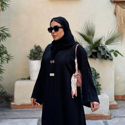 Elegant Dubai Abaya for Women Muslim Dress Ramadan Eid Kebaya Kimono Jalabiya Turkey Kaftan Islam Clothing Caftan Marocain Femme.
