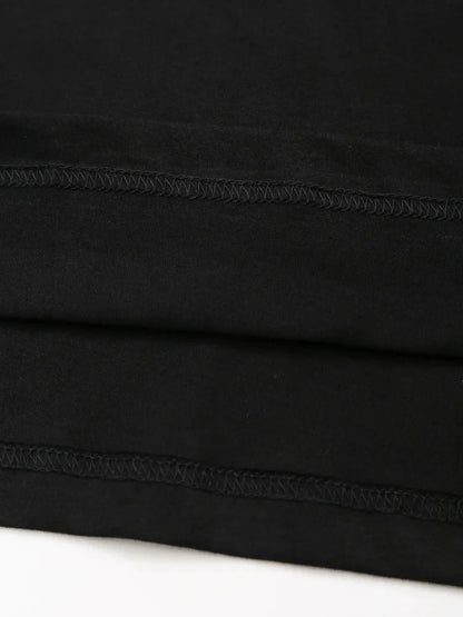 HH Women Casual Sport Pant Suit Vintage Solid Short Sleeve O Neck T-Shirt + Drawstring Jogging Pants Woman Commuting Sets