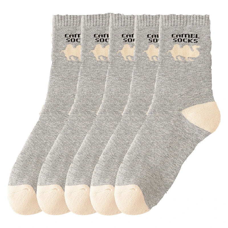 5 Pairs Men Winter Socks Thickened Fleece Terry  Casual Comfortable Calcetines Keep Warm High Quality Long Socks For Men.