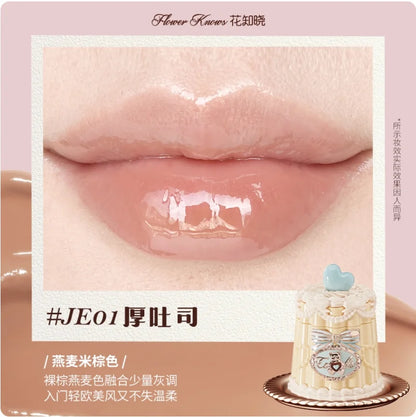 Flower Knows The Sweetie Bear Collection Coating Lip Jelly Lip Cream 5ml Lip Makeup Professional Cosmetics