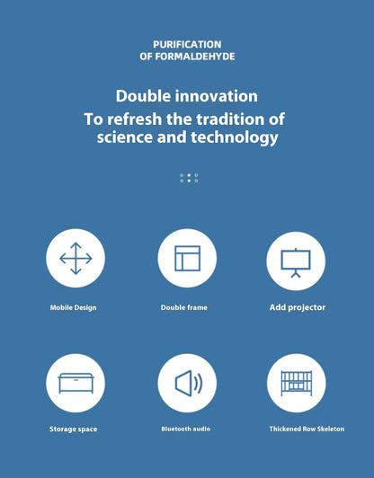 Nordic Smart Modulares Doppelbett Master Storage Luxus Designer Doppelbett Multifunktionale Leder Camas Ehe Möbel