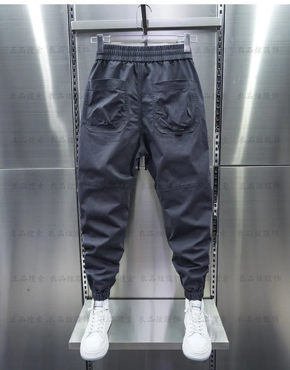 Multi-Pocket Cargo Hosen Einfarbig Casual Harem Bleistift Hosen Outdoor Jogging Jogginghose Luxus Marke männer Kleidung