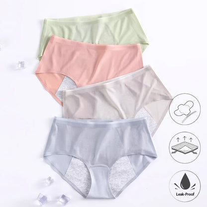 Menstrual Panties for Women Leak Proof Briefs Cotton Lingerie Absorbency Comfortable Physiological Underwear Period Underpants.