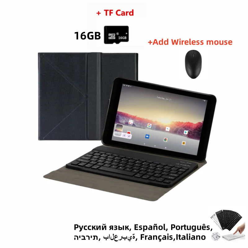 Gift Stylus Pen Type-C 10.1'' Android 12 Water /Drop /Dust Resistant Tablets 3GB RAM 64GB ROM Dual Camera HDMI Port 6000mAh Z11.