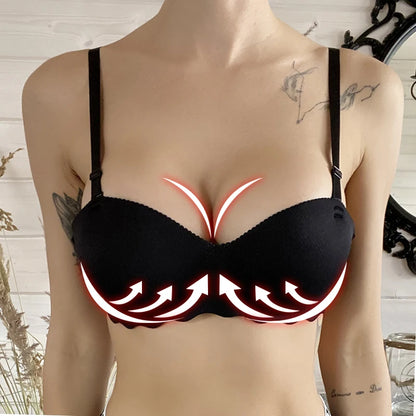 Sexy Push Up Bra for Women Sweet Wireless Brassiere Breathable Seamless Underwear 1/2 Cup Gather Female Lingerie Bralette.