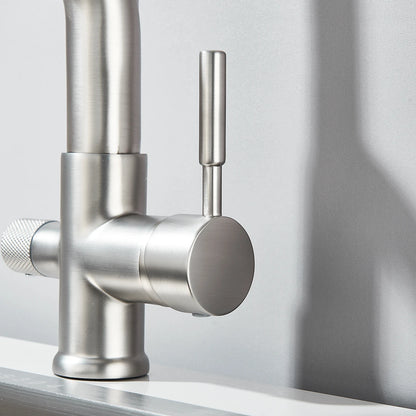 Filter Kitchen Faucet Stream/Shower Mode Water Outlet 360 Rotate Deck Mount Tap Drinking Water Flexible Sprayer Crane