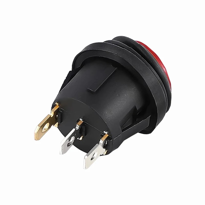 1 Stück Ein/Aus SPST runder wasserdichter LED-Wippschalter für Boote, 12 V, 220 V, Ein-/Aus-Schalter, Ein-/Ausschalten von тумpligр Lire.
