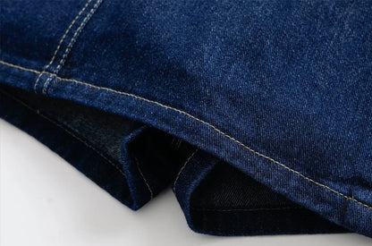 Women Fashion With Pockets Wrap Denim Shorts Skirts High Waist Zipper Fly Female Skort Mujer.