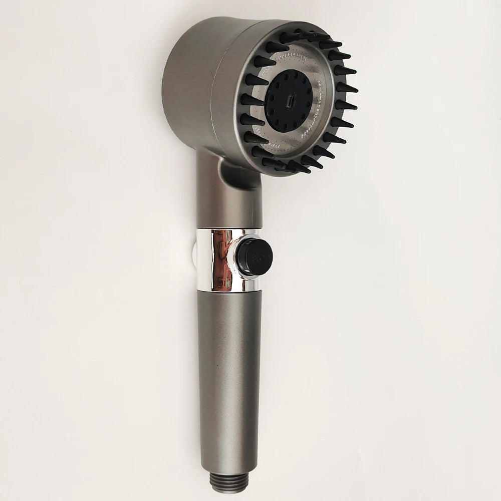4 Modes Shower Head High Pressure Showerhead One-Key Stop Water Massage Shower Head With Filter Element Bathroom Accessories