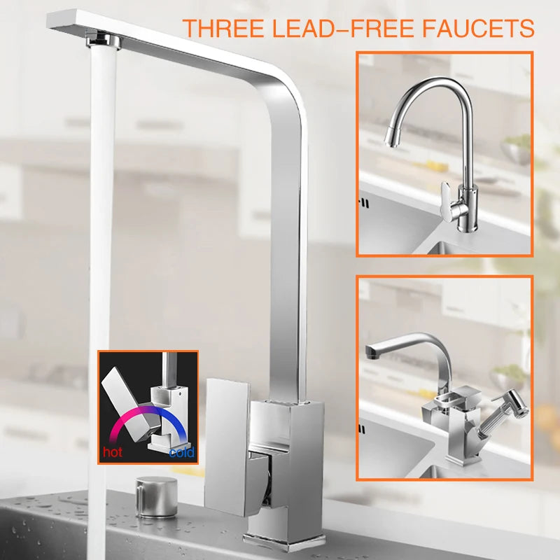 Kitchen sink lead-free austenitic handmade brushed 304 stainless steel 3mm thickness single bowl kitchen sink