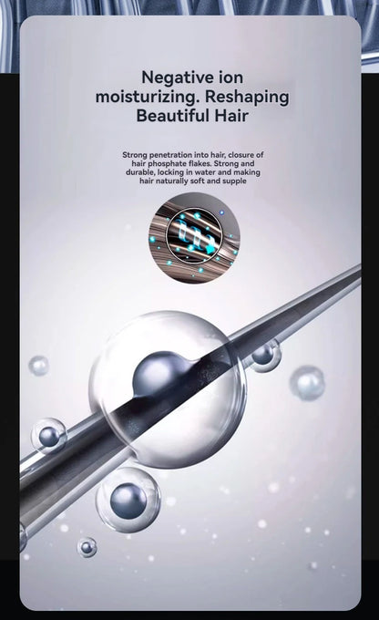 Wireless charging hair dryer for household use, high-speed negative ion hair dryer, high-power bladeless hair care, quick drying.