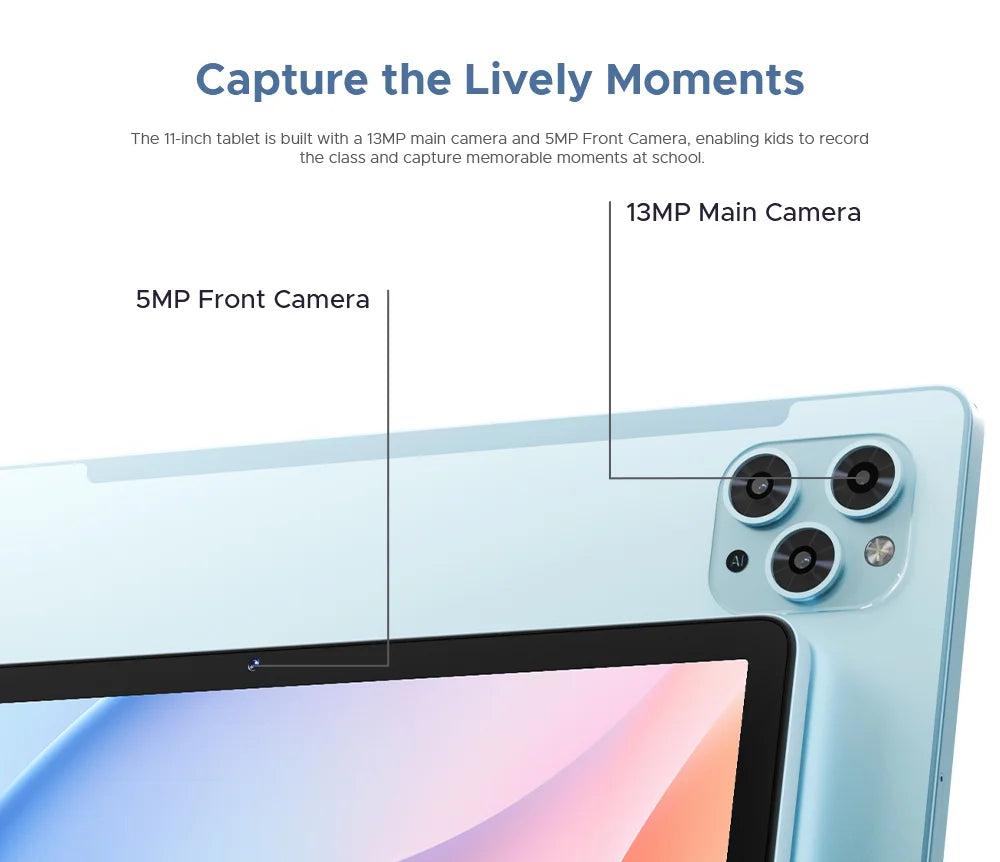 DOOGEE Tab G6 2 IN 1 Smart Tablet PC 11'' Screen Android 15 30GB RAM(6+24) 256GB ROM 8000mAh Battery Dual Speakers Widevine L1