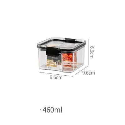 Transparent Food Storage Containers Kitchen Storage Airtight Cans Plastic Storage Boxes Stackable Food Storage Boxes.