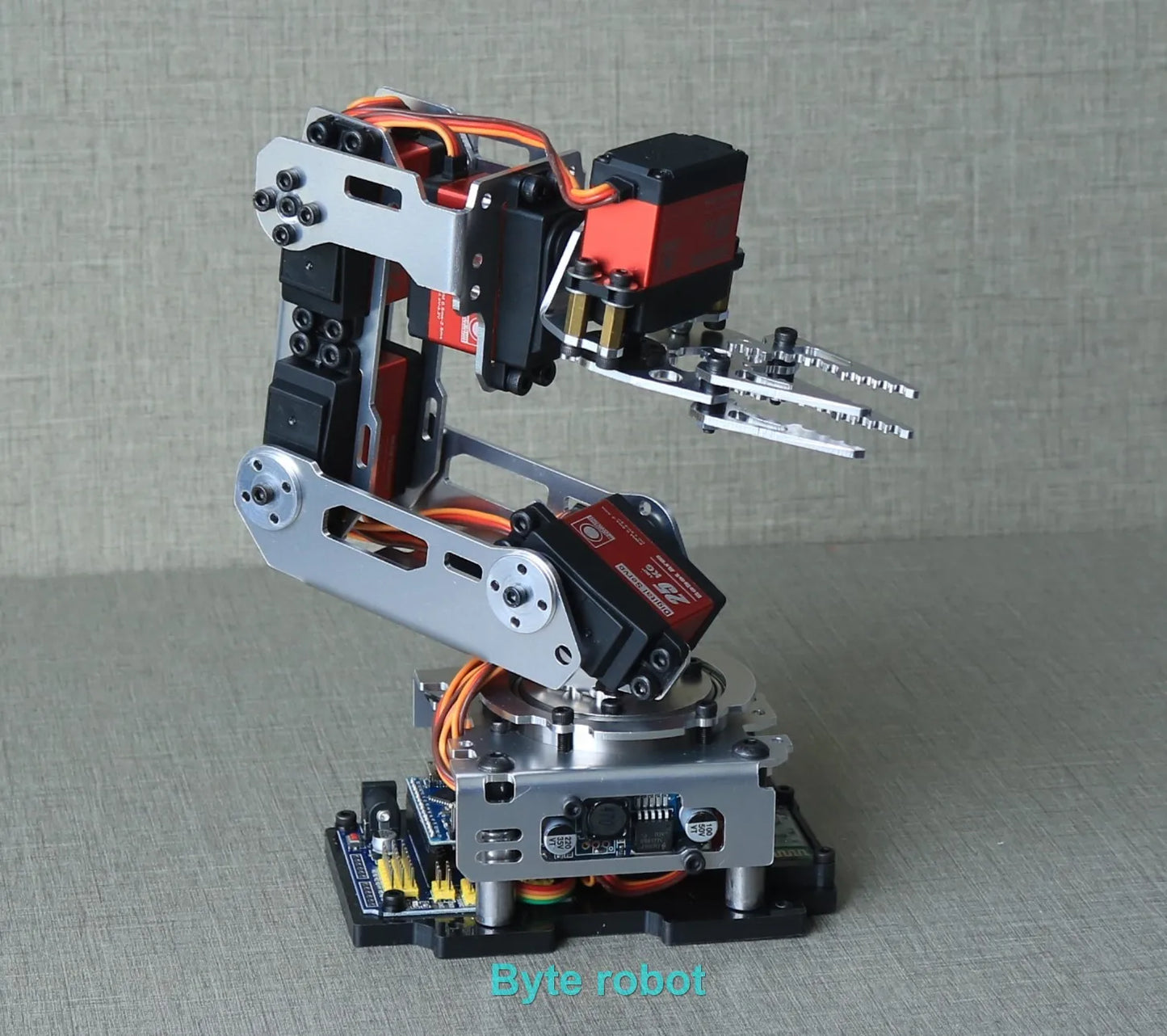 APP Control 6 Dof Metal Mechanical Arm Aluminum Alloy Bracket High Quality Robot Arm for Arduino Robot DIY Kit Programmable Arm.