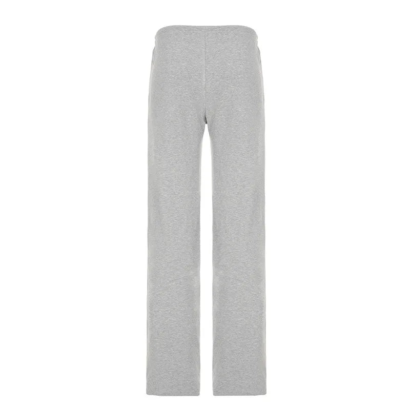 Apprabant Casual Fashion Drawstring High Waist Trousers Set Lace Up Flared Sleeve V Neck Twist Tops Plush Loose Pants Suit