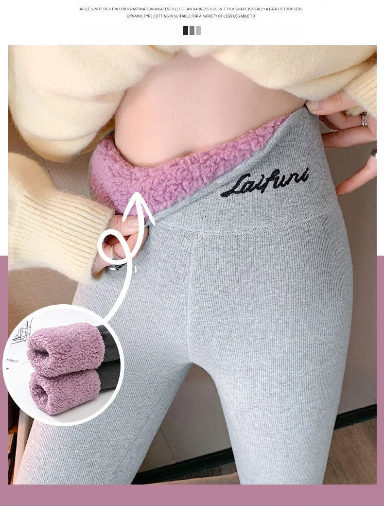 Winter Warm Leggings Women Adding Velvet and Thickening Leggings Small Feet Pencil Pants Outdoor Wearling Casual Stretchy Pants.