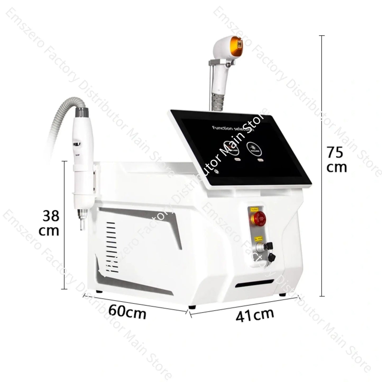 3000W Diode Laser Freezing Point Painless Hair Removal Picosecond Laser 532/1220/1064/755 Tattoo Removal Two In One Machine.