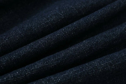 HH Women Vintage Denim Jacket Pant Sets Single Breasted Lapel Long Sleeve Coat Wide Leg Trousers Jeans High Street Outfits