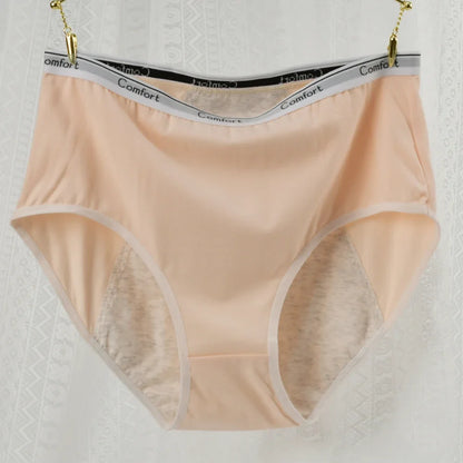 ‌1pc Women's Maternity Menstrual Panties Anti-Side Leakage High Waist Cotton Physiological Period Underwear for Ladies‌ 40-100kg
