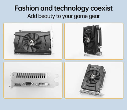 SOYO Graphics Cards R7 350 4G DDR5 128bit HDMI compatibility+DP+DVI For Desktop Gaming Computer Components GPU Video Card.