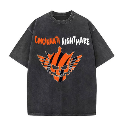Cody Rhodes The American Nightmare Graphic T Shirt Men Women Fashion 90s Vintage Washed T Shirts Casual Cotton Oversized T-shirt.