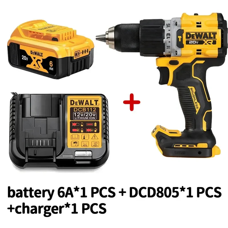 DEWALT DCD805 20V Elektrowerkzeuge Bürstenloser Schlagbohrschrauber Akku-Elektroschrauber Multifunktions-Handbohrmaschine