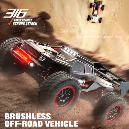 ZLL SG316 MAX 1:16 High Speed Drift Racing Car 80KM/H Brushless Motor 4WD RC Off Road Car Monster Trucks Toys for For Kids Gifts.