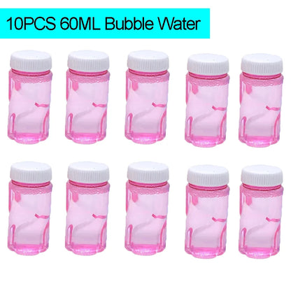 40/69 Holes Bubble Machine Ages 3+ Boy Girl Toys Birthday Wedding Kids Adult Party Toys Summer Outside Bubble Gun Soap Blower