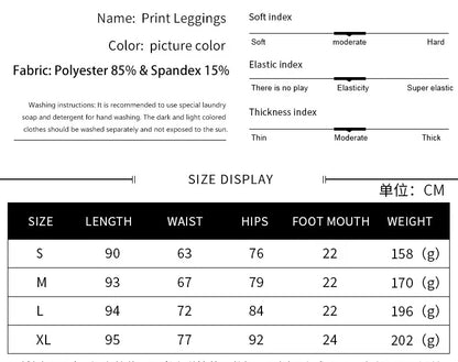 [You're My Secret] Sexy Women's Black Ouija Punk Rock Gothic Leggings For Women Push Up Fitness Legging Stretch Printed Leggins.