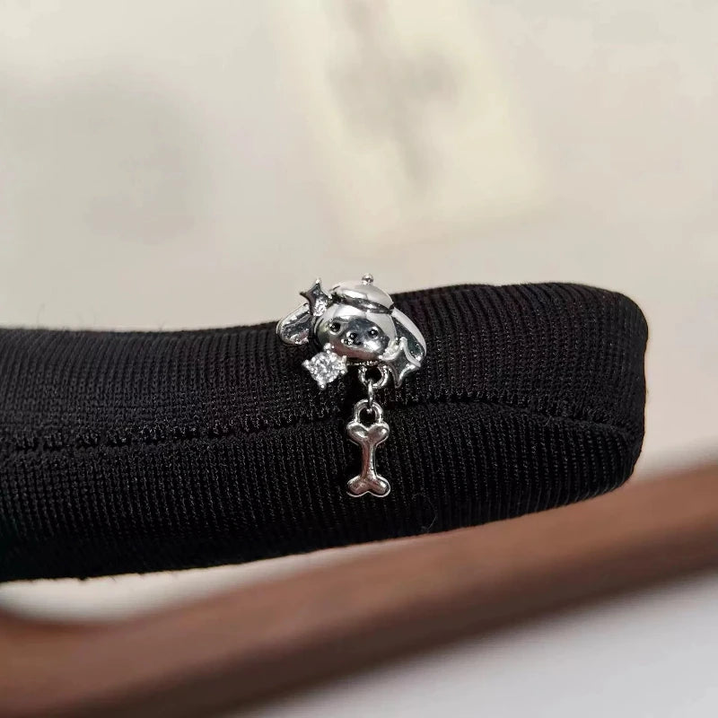 1 Pcs Sliver Dog Bone Claw 316L Stainless Steel Ear Bone Nail Korean Style Fashion Cartilage Earrings For Women Jewelry.