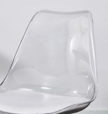 Weiches Kissen Rotierender Computerstuhl Transparenter Kunststoff Drehstuhl Haushalt Schlafzimmer Hebetische Stühle Haushaltsgegenstände