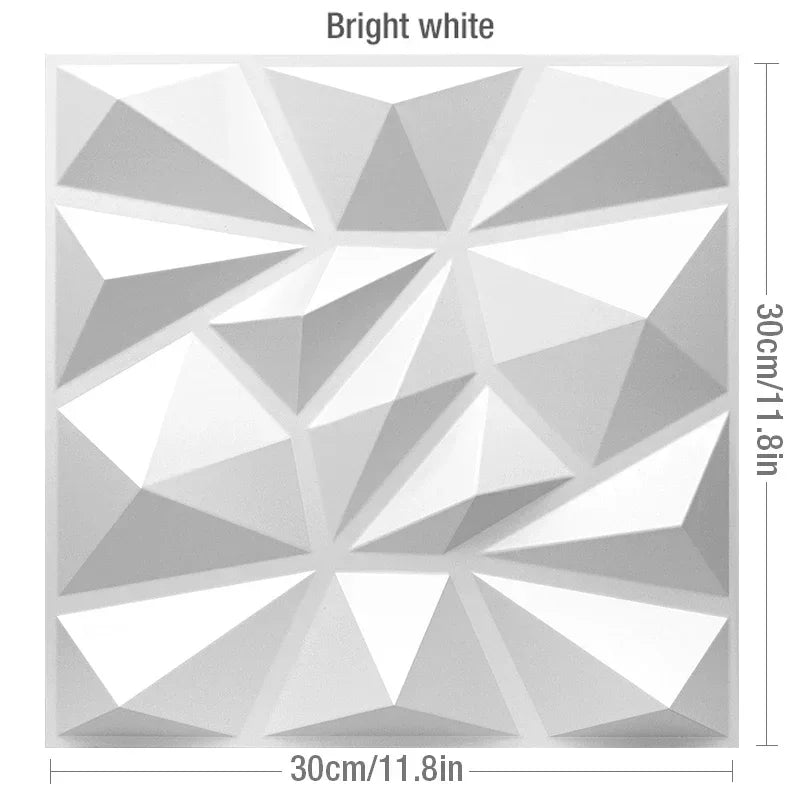 12pcs 30cm 3D textured wall panel 3D wall sticker Wood grain wall decor, suitable for living room, hall, bedroom, hotel, office