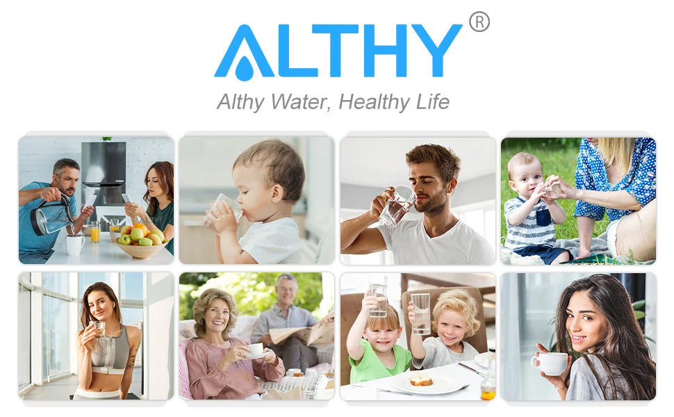 ALTHY Under Sink Drinking Water Filter Purifier -NSF/ANSI Certified Direct Connect Under Counter Drink Water Filtration System.