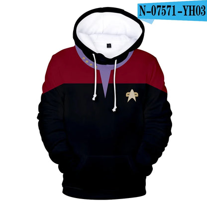 Hot Movie Hoodies Sweatshirts Fashion Long Sleeve Clothes Star trek cosplay hoodies Plus Size Men/Women streetwear Mens clothing.