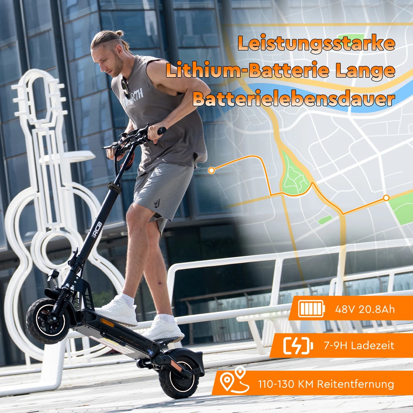 RCB Electric Scooter D5/D5 PRO ABE (premium version), NFC/Indicator/APP, 500W Motor Peak 1600, 10" Commuting E Scooter for Adult.