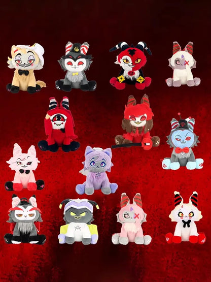 Hot Cat Plush Toy Funny Angel Dust Alastor TV Fans Collecting Gift Cute Cotton Stuffed Plush Doll Kids for Birthday Present.