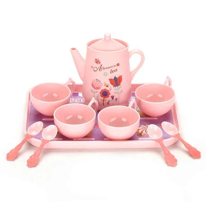 DIY Simulation Tea Food Cake Set Play House Kitchen Afternoon Tea Game Toys Gifts Pretend Play Toy For Children Kids Girls Gift.
