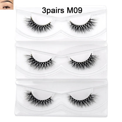 Visofree Eyelashes 3D Mink Eyelashes Long Lasting Mink Lashes Natural Dramatic Volume Eyelashes Extension False Eyelashes D08