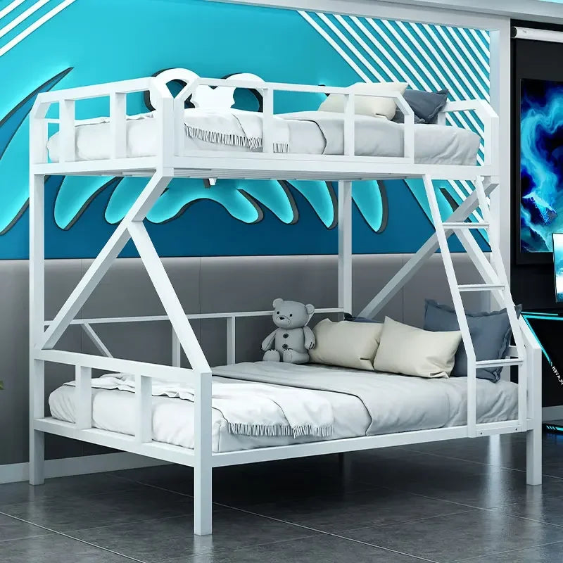 Premium E-Sport-Etagenbett aus Eisen, Hotel, Apartment, Schule, Schlafsaal, Bett, schwarzer Rahmen, Hochbett für Erwachsene, Camas, Schlafzimmermöbel