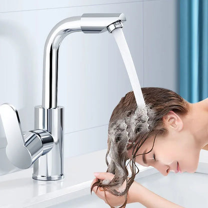 360° Rotating Basin Faucet Kitchen And Bathroom Dual-use Hot and Cold Water Faucet Splash-proof
