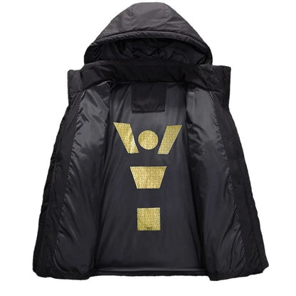 Winter new thick men's down jacket casual lightweight hooded detachable warm white duck down down jacket men's.