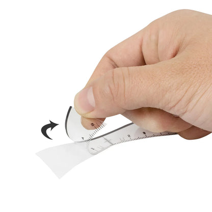 25pcs Disposable Eyebrow Ruler Self-adhesive Sticker Microblading Tattoo Position Mapping Stencils Profession Makeup Tool.