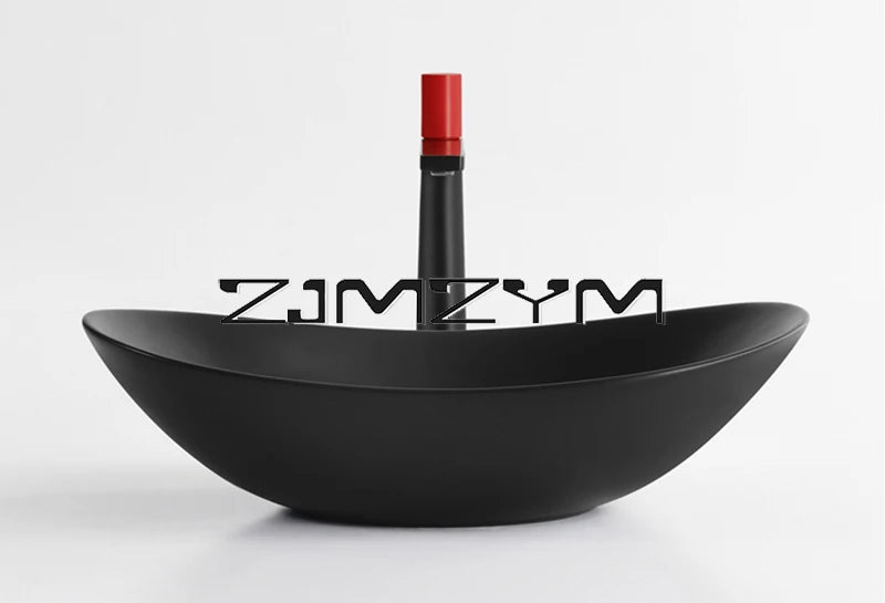 Nordic Keramik Gefäß Waschbecken Eitelkeit Schüssel Oval Badezimmer Tisch Waschbecken Toilette Balkon Kunst Becken Über Theke Sockel Waschbecken