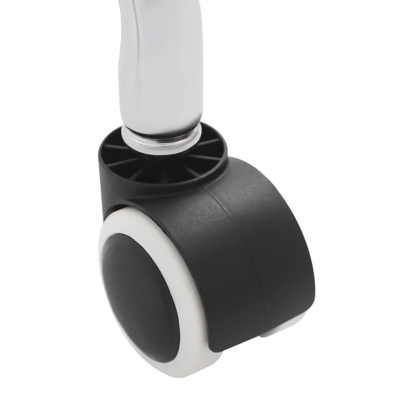 Verstellbarer Drehhocker mit 5 Rädern, 150 kg Fassungsvermögen, mobiler Rollstuhl, Büro, Salon, Labor, Garage, moderner ergonomischer Sitz