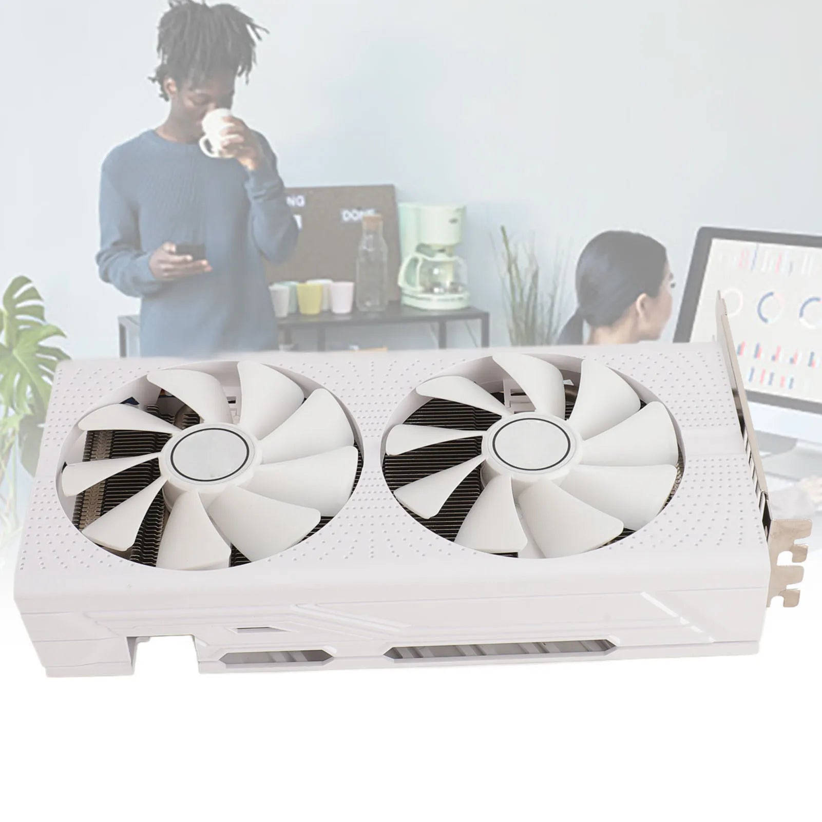 GPU Graphics Card 4K Ultra HD 8GB GDDR5 256bit Dual Fan and Copper Pipe Cooling RX470 Quiet Gaming Graphics Card for Computer.