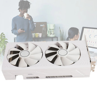 GPU Graphics Card 4K Ultra HD 8GB GDDR5 256bit Dual Fan and Copper Pipe Cooling RX470 Quiet Gaming Graphics Card for Computer.