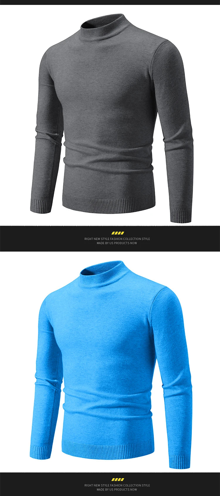 New Autumn Winter Designer Fashion Half Turtleneck Knitted Sweater High Quality Mens Casual Solid Color Warm Women Sweaters.